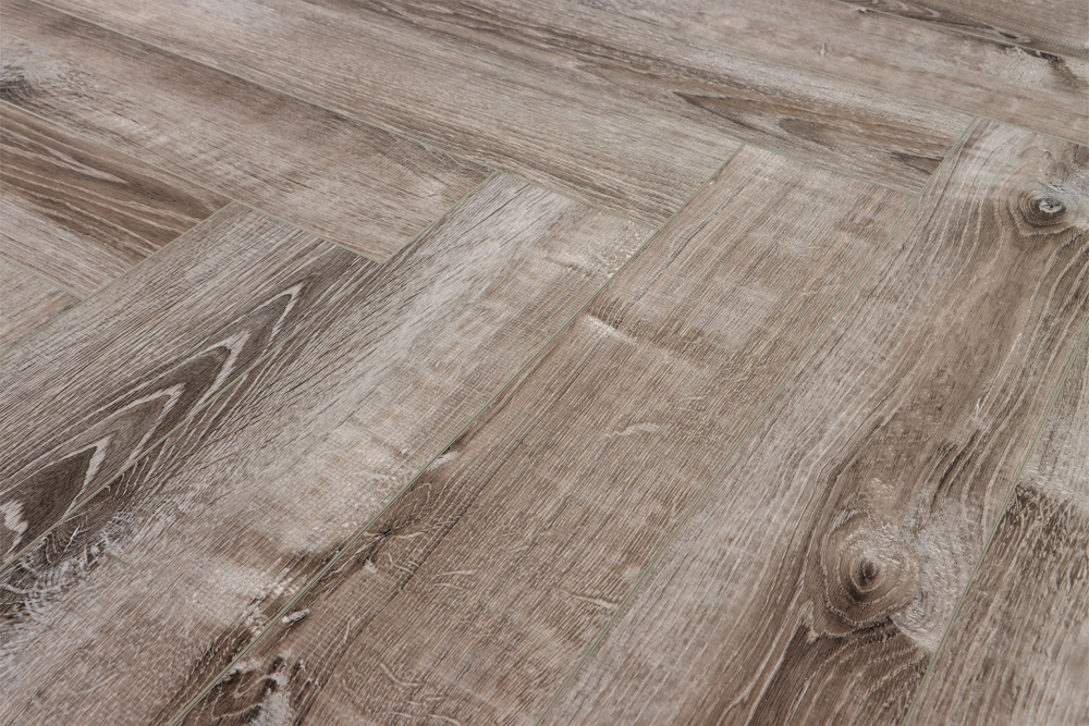 Кварцвиниловый SPC ламинат Cronafloor Herringbone Дуб Тулон H009 венгерская елка 640×128×4,5